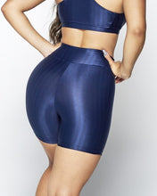 Load image into Gallery viewer, CLASSIC HIGH-WAISTED BIKER SHORT NAVY
